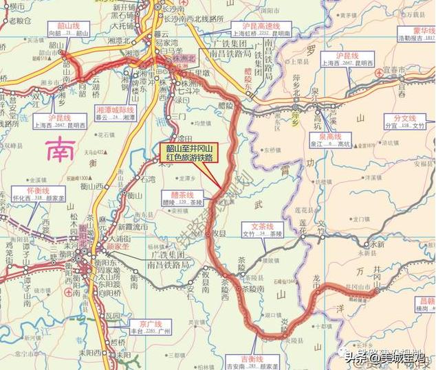 湖南韶山至井岡山紅色鐵路