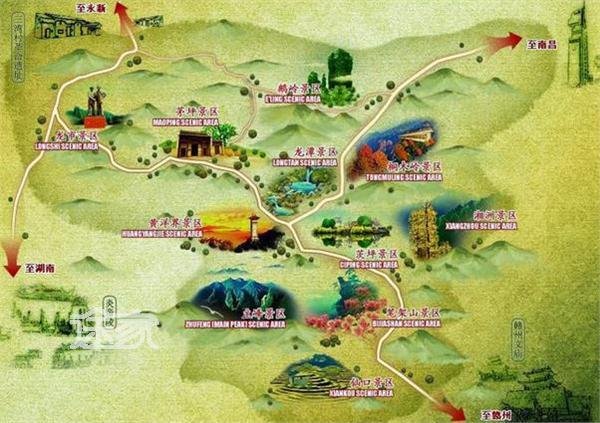 井岡山包車線路